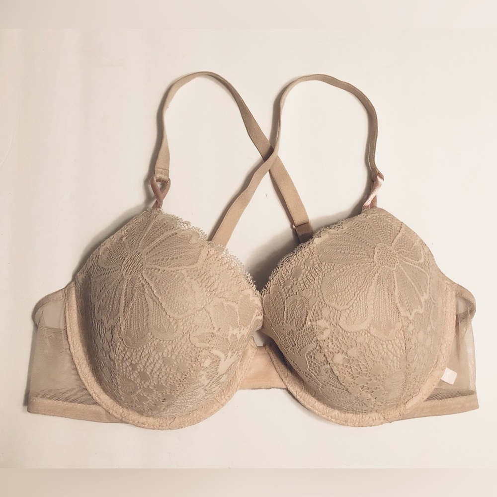 VS Lace Lined Demi Bra 36C